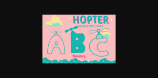 Hopter Font Poster 1