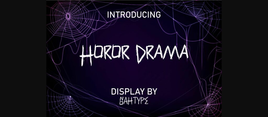 Horor Drama Font Poster 1