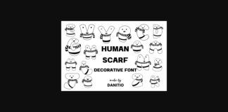 Human Scarf Font Poster 1