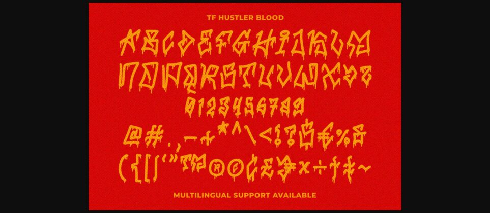 Hustler Blood Font Poster 10