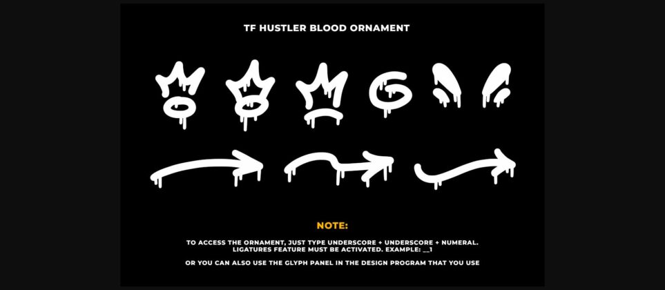 Hustler Blood Font Poster 11