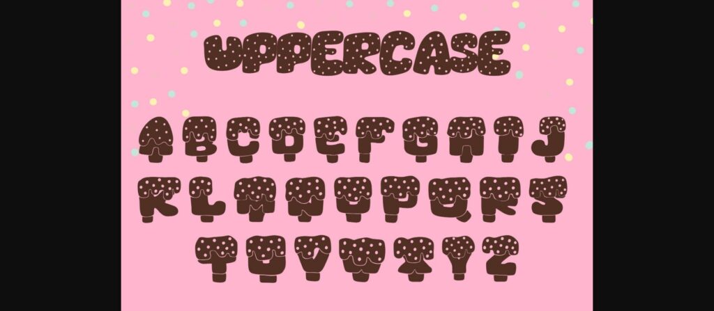 Ice Cream Stick Font Poster 9