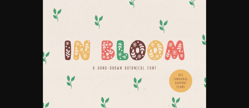 In Bloom Font Poster 1