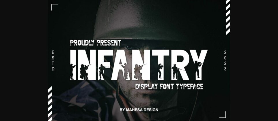 Infantry Font Poster 3