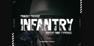 Infantry Font Poster 1