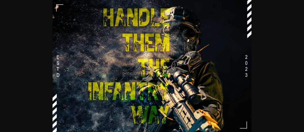 Infantry Font Poster 6