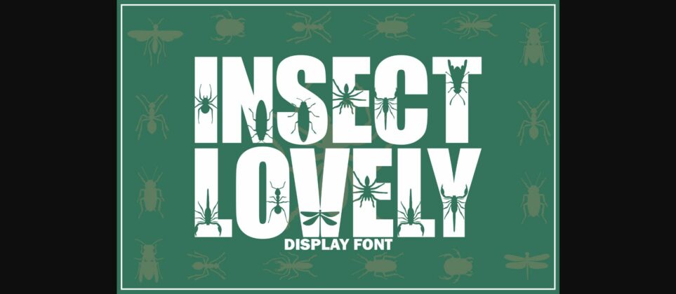 Insect Lovely Font Poster 3