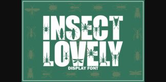 Insect Lovely Font Poster 1