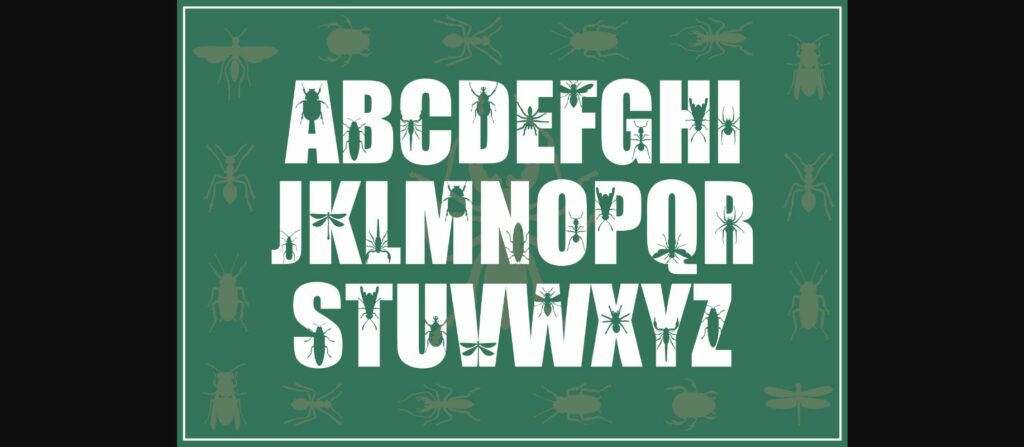 Insect Lovely Font Poster 4