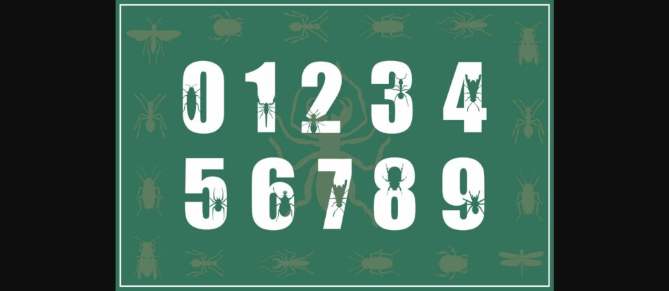 Insect Lovely Font Poster 5