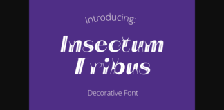 Insectum Tribus Font Poster 1