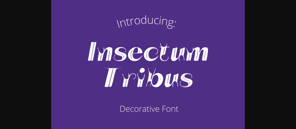 Insectum Tribus Font Poster 1