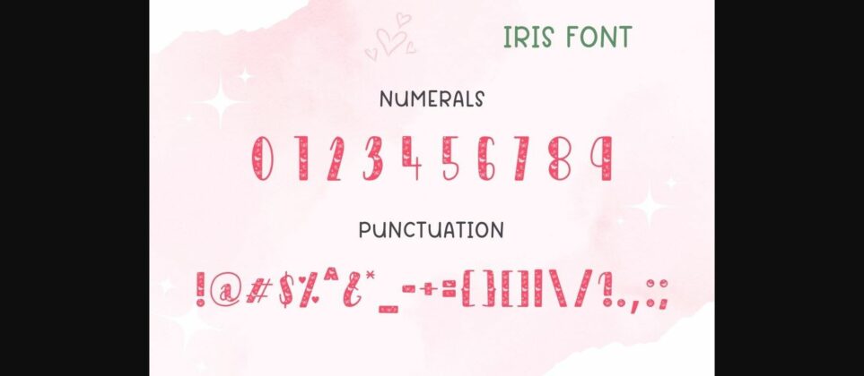 Iris Font Poster 10