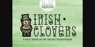 Irish Clovers Font Poster 1