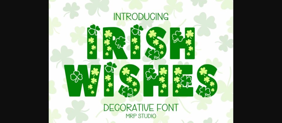 Irish Wishes Font Poster 3