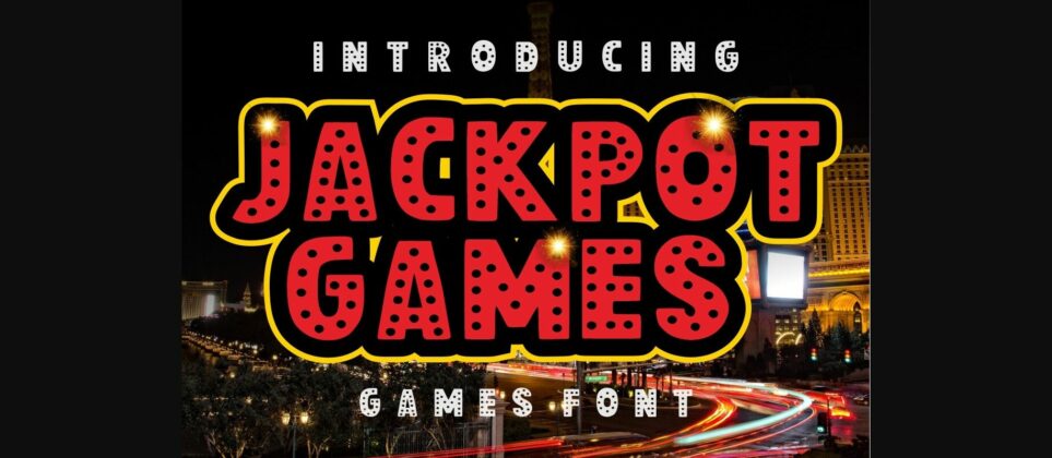 Jackpot Games Font Poster 4