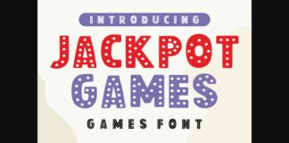 Jackpot Games Font Poster 1