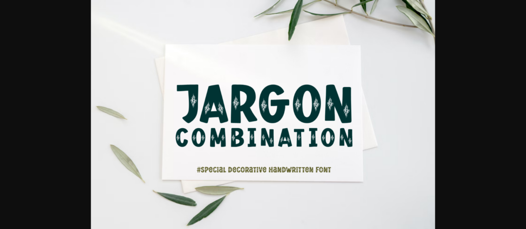 Jargon Font Poster 3
