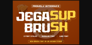 Jegasup Brush Font Poster 1