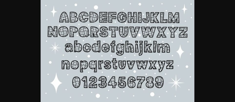 Jigsaw Font Poster 5