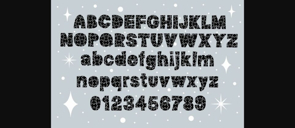 Jigsaw Font Poster 7