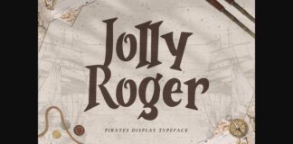 Jolly Roger Font Poster 1