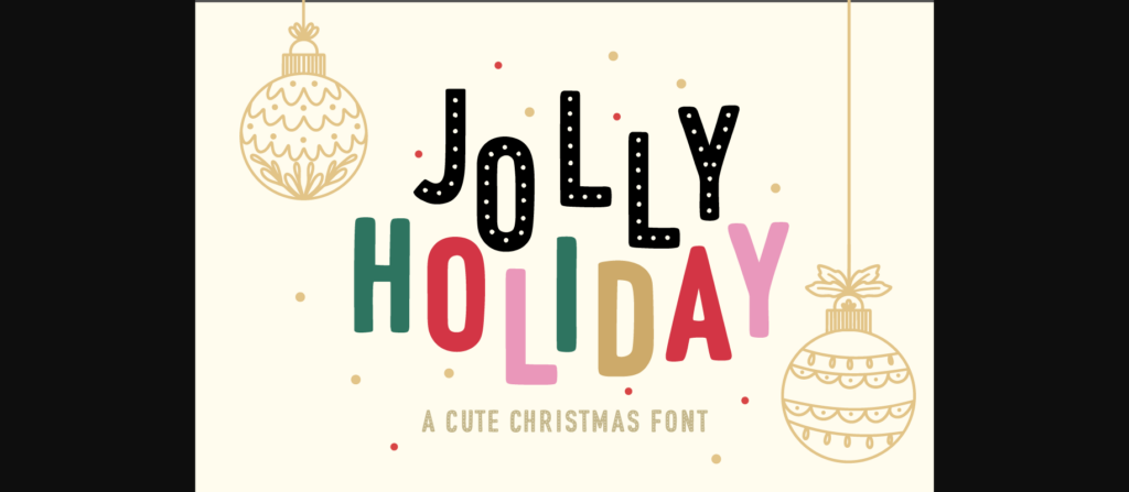 Jolly Holiday Font Poster 3