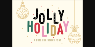 Jolly Holiday Font Poster 1