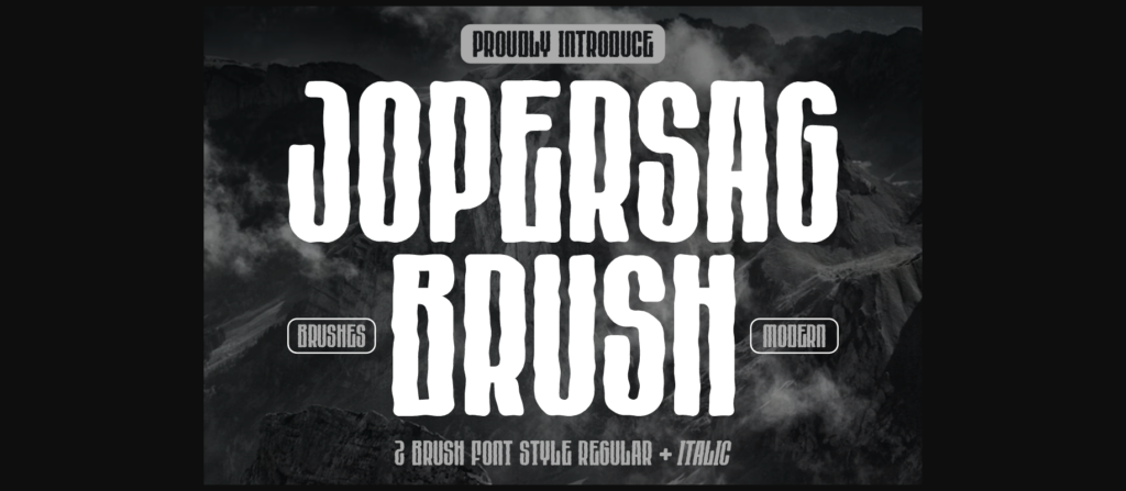 Jopersag Brush Font Poster 3