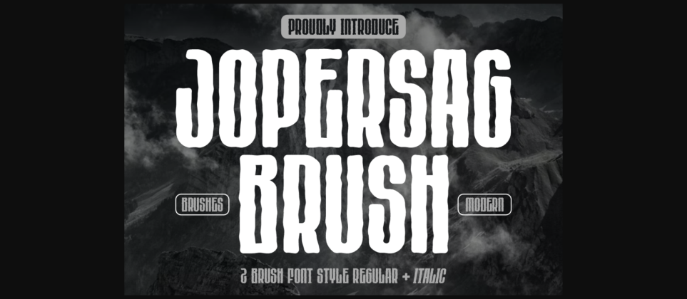 Jopersag Brush Font Poster 3