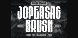 Jopersag Brush Font Poster 1