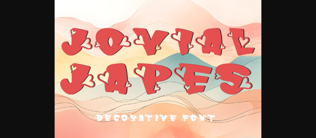 Jovial Japes Font Poster 3