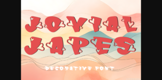 Jovial Japes Font Poster 1