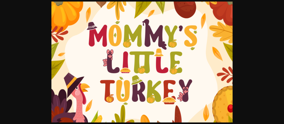 Joyful Turkey Font Poster 4