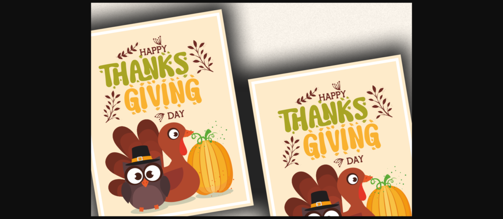 Joyful Turkey Font Poster 9