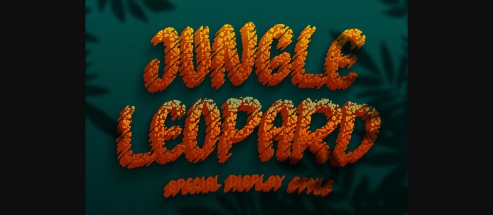 Jungle Leopard Font Poster 3