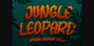 Jungle Leopard Font Poster 1