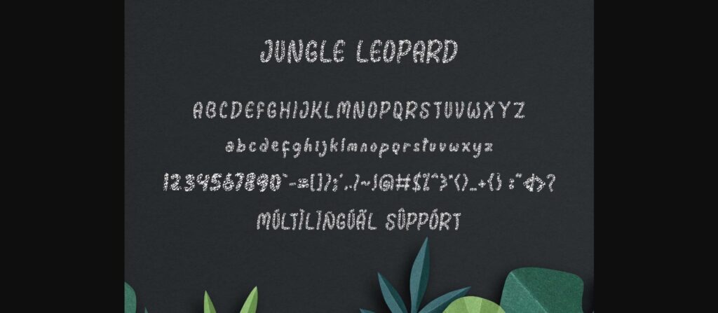 Jungle Leopard Font Poster 7