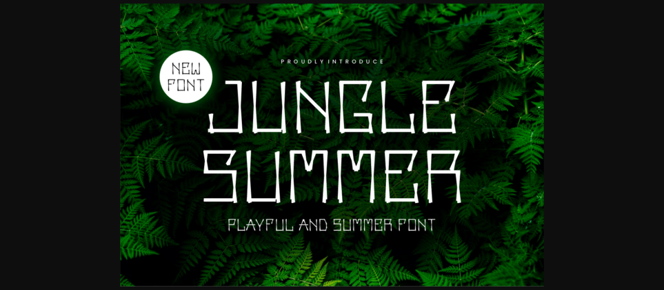 Jungle Summer Font Poster 3