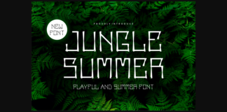 Jungle Summer Font Poster 1