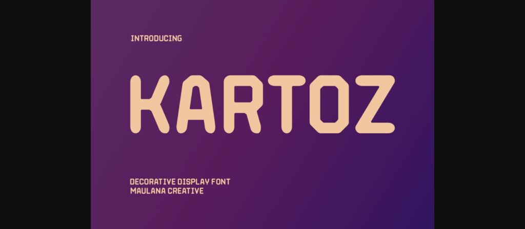 Kartoz Font Poster 3