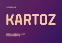 Kartoz Font Poster 1