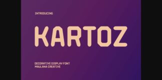 Kartoz Font Poster 1