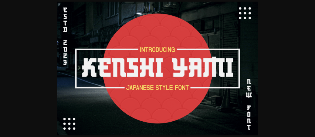 Kenshi Yami Font Poster 1