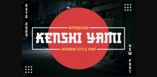 Kenshi Yami Font Poster 1