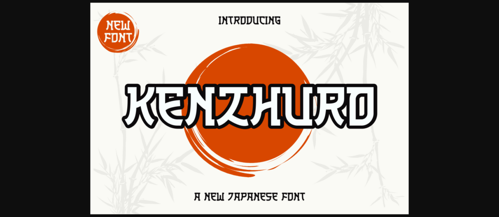 Kenzhuro Font Poster 3