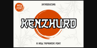 Kenzhuro Font Poster 1