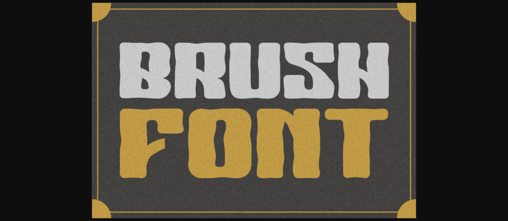 Kick Gaslow Brush Font Poster 4