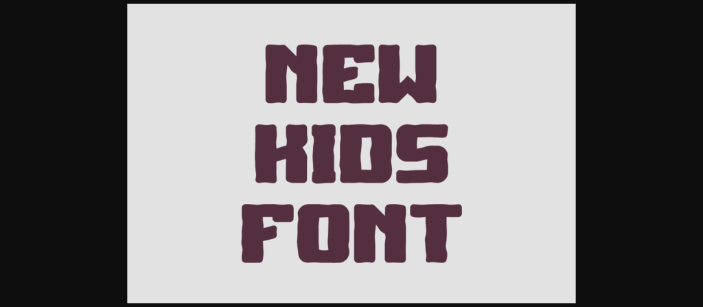 Kids Super Font Poster 2