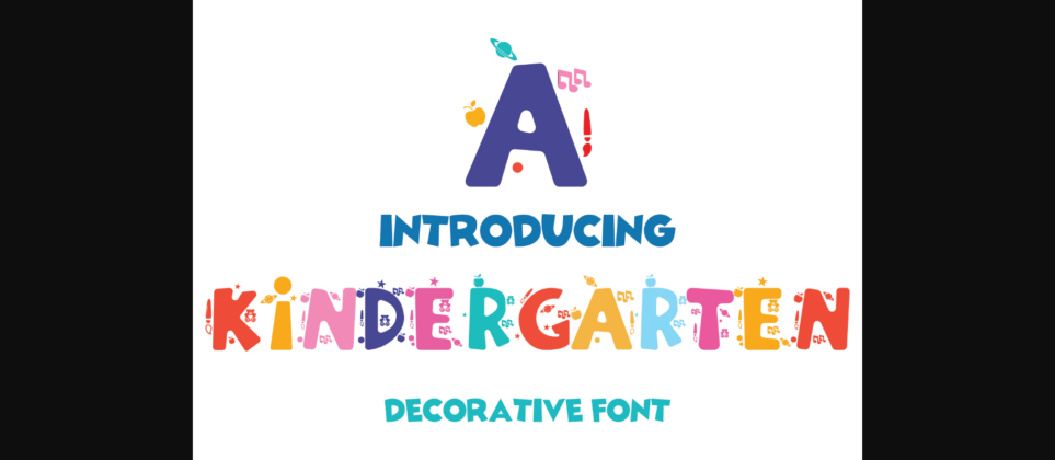 Kindergarten Font Poster 1